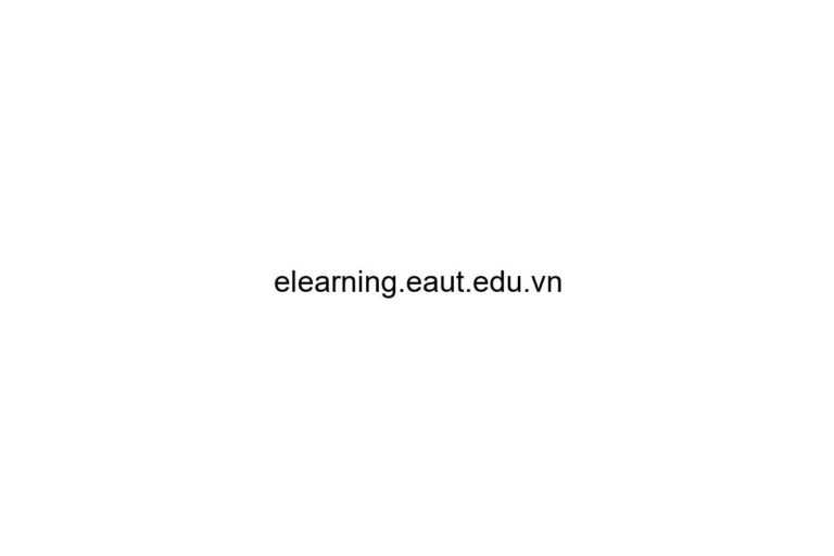 elearning eaut edu vn